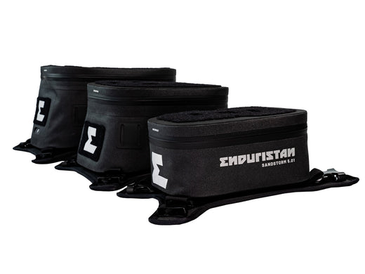 Tank bag-uri Enduristan Sandstorm 5 în cele trei dimensiuni